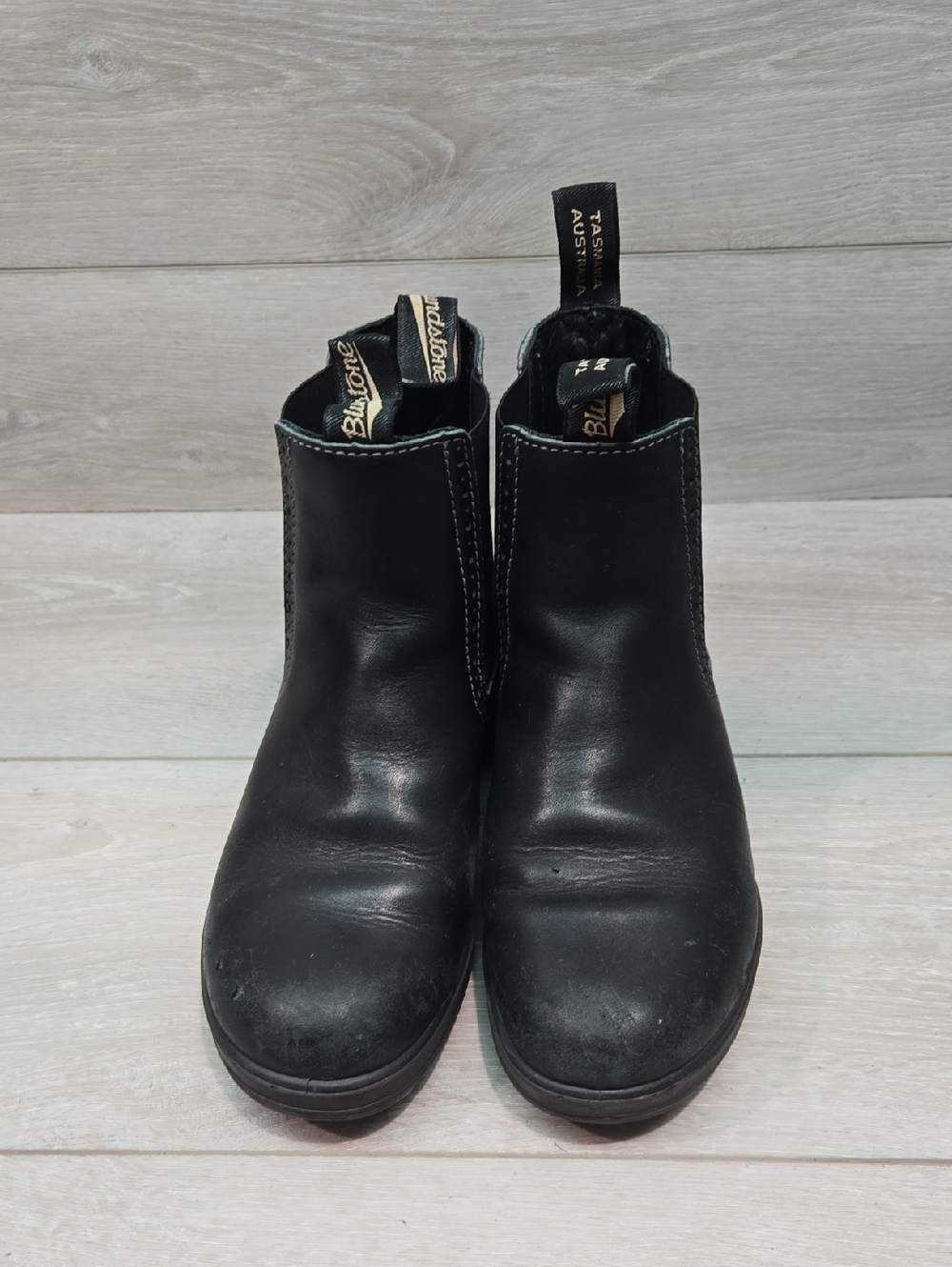 Blundstone Women Moto Black High TopLeather Chelsea Boots Shoes Sz UK 3 US 6 - Picture 3 of 15